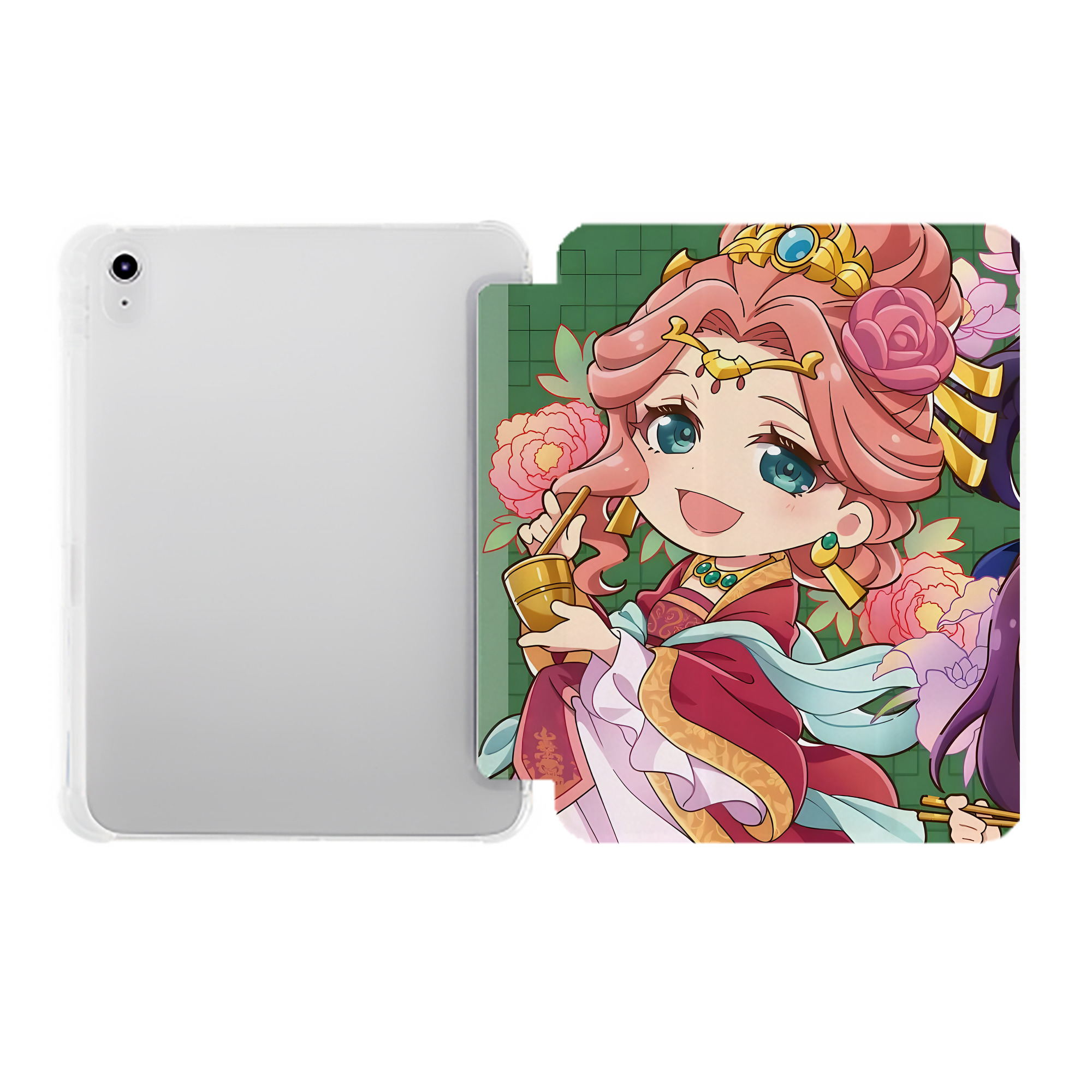 （画像用） 薬屋のひとりごと The Apothecary Diaries IPad ケース ペン収納付き 三つ折りスタンド PUレザー×シリコン 対応機種9.5/10.5/10.9インチ